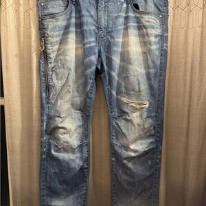 Jordan Craig Light Blue Distressed Jeans